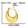 304 Stainless Steel French Style Irregular U-shaped Hoop Earrings VQ4620-2-1