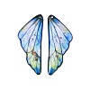 2Pcs Transparent Epoxy Resin Pendants RESI-A044-04D-1
