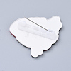 Acrylic Safety Brooches JEWB-D006-A02-3