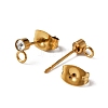 304 Stainless Steel Stud Earrings Findings LS-STAS-WH0029-44A-G-3