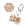 Bowknot Polymer Clay Rhinestone Pendants Decorations HJEW-JM04197-01-3