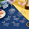 Acrylic Wine Glass Charms AJEW-AB00186-4