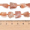 Raw Rough Natural Gold Spot Sunstone Beads Strands G-A322-B10-01-4