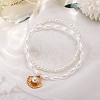 Imitation Pearl Anklets WG7595C-01-3