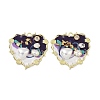 Rack Plating Alloy Enamel Pendants FIND-I038-16B-1
