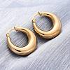 PVD Vacuum Plating 304 Stainless Steel Chunky Hoop Earrings for Women EJEW-F280-06C-G-3