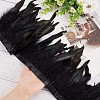Gothic Style Natural Feather Cape AJEW-WH0329-66-3