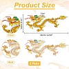 Chinese Style Dragon Computerized Embroidery Cloth Iron on/Sew on Patches PATC-WH0007-49B-2