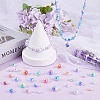 880Pcs Rainbow ABS Plastic Imitation Pearl Beads OACR-SP0001-19-4