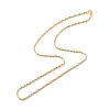 Brass Singapore Chains Necklace for Women NJEW-P265-27G-2