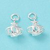 Rack Plating Brass Clear Cubic Zirconia Pendants KK-B078-07S-1