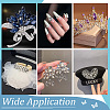   90pcs 9 styles Pointed Back Glass Rhinestone Cabochons RGLA-PH0001-18B-6