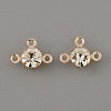 Brass Pave Clear Glass Chandelier Component Links LS-FIND-WH0152-919KCG-1