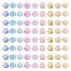  64pcs 8 style Handmade Lampwork Bead Caps LAMP-TA0001-07-2