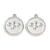 304 Stainless Steel Pendants STAS-P432-01C-P-1