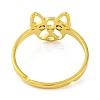 201 Stainless Steel Adjustable Ring for Women RJEW-D082-01A-3