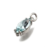 Horse Eye Brass with Glass Charms KK-G525-04P-01-2