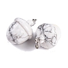 Natural Howlite Pendants G-Q172-08P-05-2