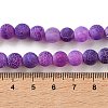Frosted Natural Weathered Agate Beads Strands G-F374-8mm-01-7