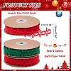 2 Rolls 2 Colors Christmas Snowflake Felt Lace Trim OCOR-PH0003-94-2