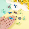 10Pcs 5 Colors Handmade Lampwork Enamel Beads LAMP-TA0002-48A-6