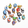 Alloy Enamel Charms X-PALLOY-P101-03-1