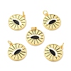 Rack Plating Brass Enamel Pendants KK-C242-04G-2