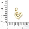 Brass with Crystal Rhinestone Charms RB-CBA6830-05G-01-3