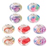 10Pcs 5 Colors Transparent Resin European Rondelle Beads RPDL-YW0001-07B-1