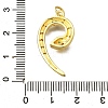 Brass Micro Pave Cubic Zirconia Pendants KK-I724-A09-3