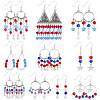 SUNNYCLUE DIY Independance Day Theme Chandelier Earring Making Kit DIY-SC0018-41-1