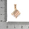 Brass Micro Pave Cubic Zirconia Pendants X-KK-E795-29KCG-04-3