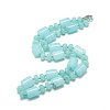 Natural Aquamarine Beaded Necklaces NJEW-S392-23-1