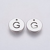 Non-Tarnish 304 Stainless Steel Charms STAS-P212-15P-07-1