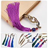 GOMAKERER 4Pcs 4 Style Chinese Style Alloy Feather/Dragon/Phoenix Bookmarks AJEW-GO0001-62-4