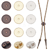 12Pcs 3 Colors Blank Alloy Bolo Tie Round Slider Pack FIND-PH0023-93-1