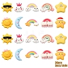 30Pcs 10 Styles Opaque Resin Cabochons CRES-YW0001-27-2
