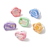 6Pcs 6 Styles Opaque Resin Adjustable Rings RJEW-JR00668-1