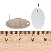 316 Stainless Steel Stud Earring Findings STAS-D389-01P-3