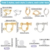 24Pcs 6 Style Brass Clip-on Earring Findings DIY-SC0021-29-2