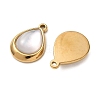 Natural Freshwater Shell Pendants STAS-G397-22G-01-2