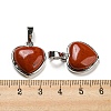 Natural Red Jasper Pendants G-I358-A21-3