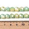 Anti-Tarnish Electroplate Glass Beads Strands EGLA-T021-8mm-15-12-4