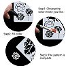 Gorgecraft 2Pcs 2 Styles Plastic Drawing Painting Stencils Templates DIY-GF0006-01B-4