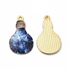 Alloy Printed Pendants PALLOY-D581-02A-1