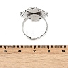 Vintage Adjustable Iron Finger Ring Components Alloy Cabochon Bezel Settings PALLOY-Q300-10AS-NR-3