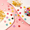 64Pcs 8 Colors Alloy Enamel Pendants ENAM-CJ0002-10-5