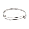 Non-Tarnish 304 Stainless Steel Expandable Bangle for Girl Women BJEW-C003-02P-1
