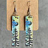 Wood Dangle Earrings WG80B52-02-1