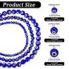 3 Strands 3 Styles Round Handmade Evil Eye Lampwork Beads Strands LAMP-PA0001-48-2
